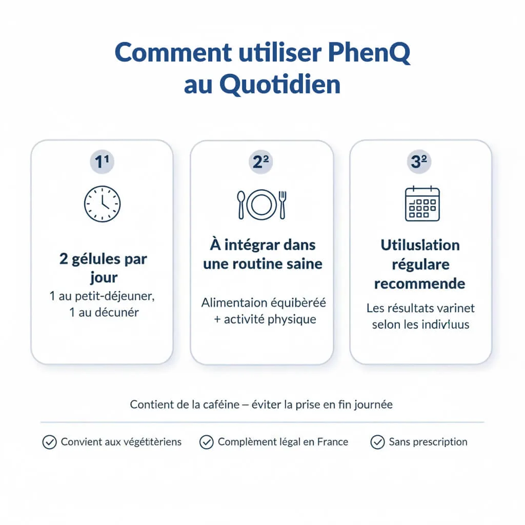 Comment utiliser PhenQ au quotidien